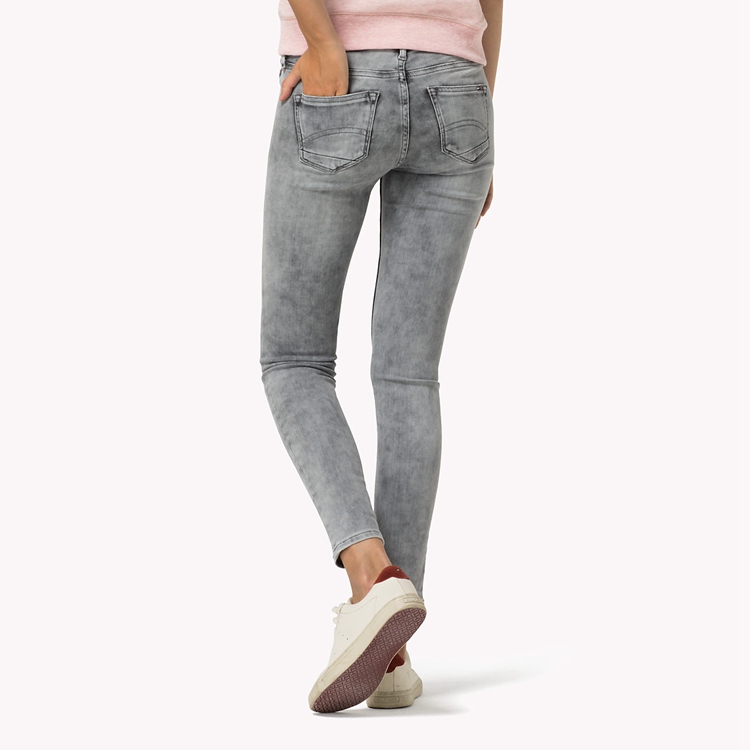 7/8 Jeans for women hilfiger denim nora skinny fit 7/8 jeans in dynamic x authentic light grey  stretch GYLLKEZ