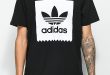 ADIDAS T-SHIRTS adidas blackbird solid black u0026 white t-shirt ... KJETQNB