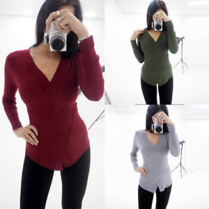 autumn clothes for work image is loading women-fashion-tight-tops-autumn-clothes-casual-work- YOLQHTO
