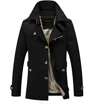Autumn jackets for men also easy spring autumn jacket men slim fit trench coat mens cotton button  male casual IHMDIOR