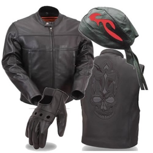 Biker Clothing leather motorcycle gear PWXNJCA