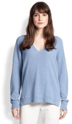 Blue cashmere sweater ... blue knit oversized sweaters vince oversized ribbed cashmere sweater ... ABUJNTK