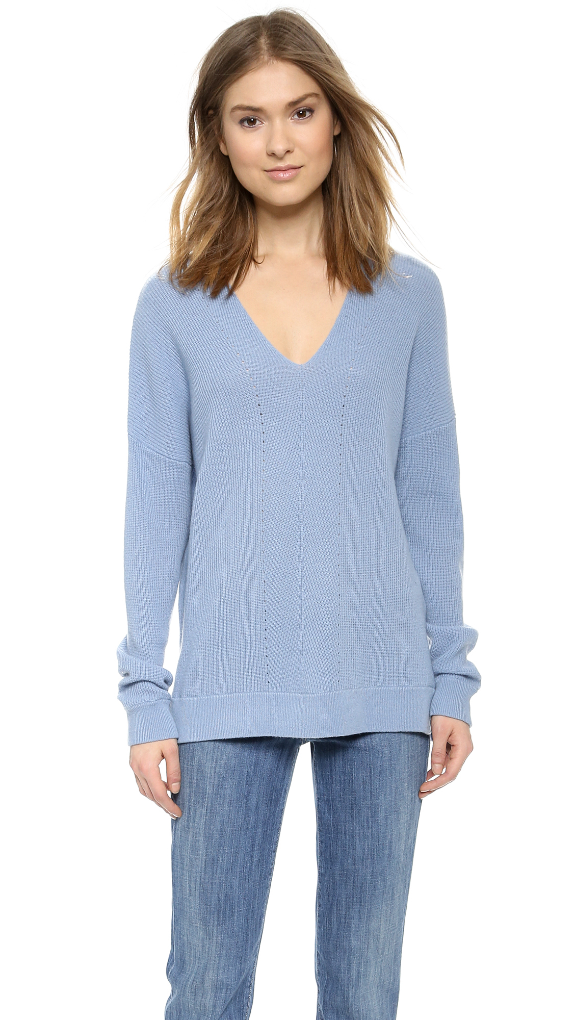 Blue cashmere sweater gallery MHRUXDJ