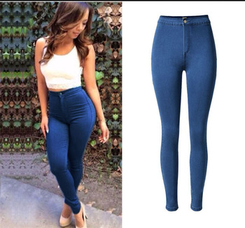 BLUE LADIES JEANS don11 2016 latest ladies jeans tops design women jeans pants denim jeans  skinny style MEZFOFT
