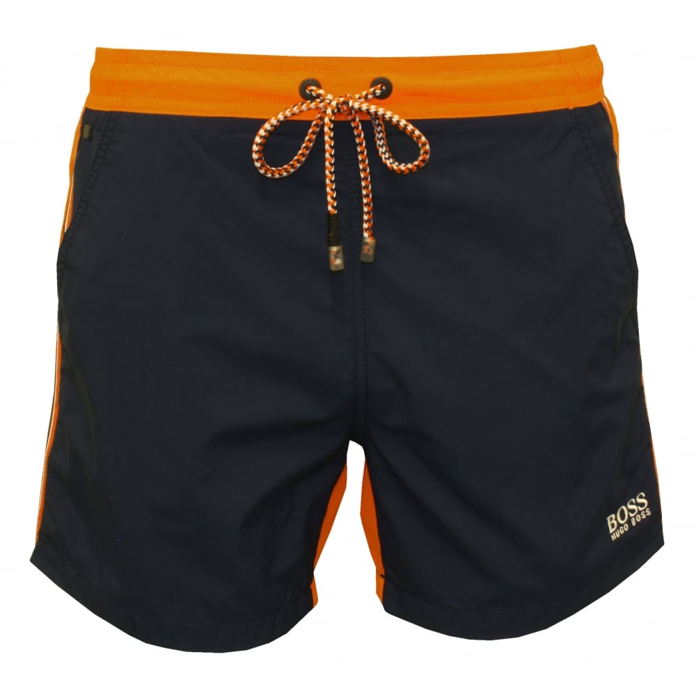 BOSS swimming shorts snapper swim shorts, navy/orange YLMCGJW
