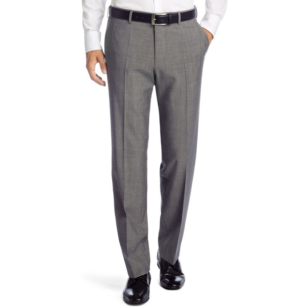 BOSS trousers hugo boss parkway comfort fit business trousers - dark grey CDHSYYZ