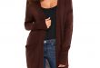 BROWN CARDIGANS us$ 11.39-brown knit long sleeve open front cardigan dropshipping VPEORHC