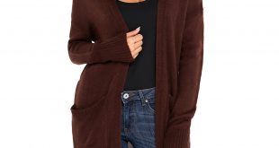 BROWN CARDIGANS us$ 11.39-brown knit long sleeve open front cardigan dropshipping VPEORHC