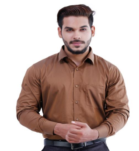 Brown shirts for men lamode plane brown shirt EXEFDQT