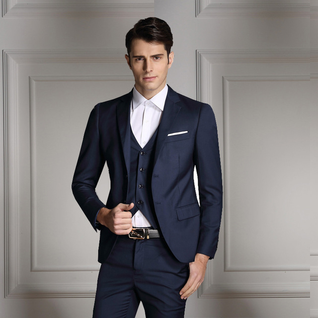 Business suits 2018 new fashion men costume homme business suits jacket wedding suits for  men, two buttons RASNJKA