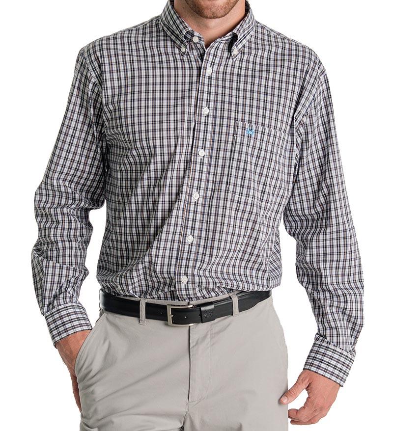 Button Down Shirts unisex plaid button down shirt - plaid dress shirt front UXMKEYI