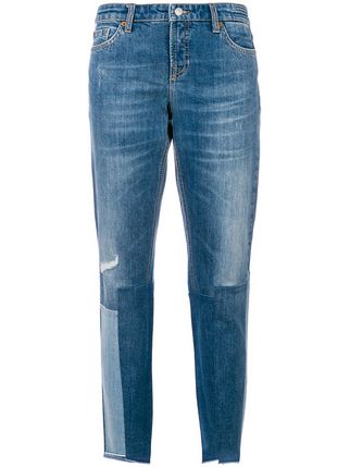 CAMBIO JEANS cambio patchwork detail jeans ... WOMZKSR