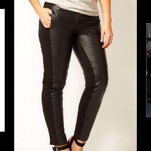 CAMBIO PANTS cambio pants - sexy faux leather front straight leg pants stretch AFNFICI