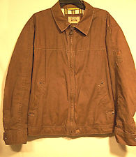 CAMEL ACTIVE Jackets wind trail mens brown jacket zip front 100% cotton sz xl BUVZDYF