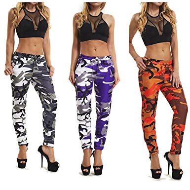 Camouflage Pants alonea women camouflage pants, women sports camo cargo pants outdoor casual camouflage  trousers (s VBYEODC