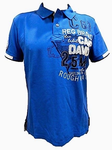 CAMP DAVID POLO SHİRTS camp david rough waters ii coastal blue polo shirt medium size | ebay EUOBVRI
