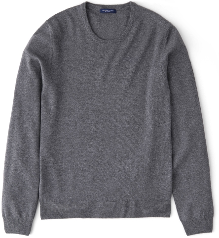 Cashmere sweater grey cashmere crewneck sweater by proper cloth UXPEUXB