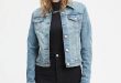 Denim Jackets for Women original trucker jacket FIEZLLF