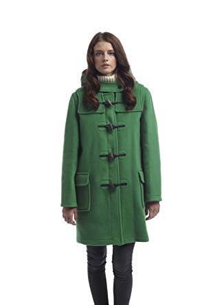 Duffle Coats for Women womens classic duffle coats -- green-8 UNSVZVS