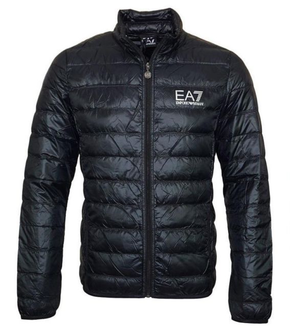 EA7 EMPORIO ARMANI Jackets ea7 emporio armani mens lightweight padded down jacket - black MYIBLRG