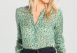 Emily van den Bergh Clothes emily van den bergh blouse green women clothing RYUKPJM