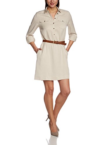 ESPRIT COLLECTION DRESSES esprit-collection-womens-long-sleeve-dress-beige-18- HORAYIR