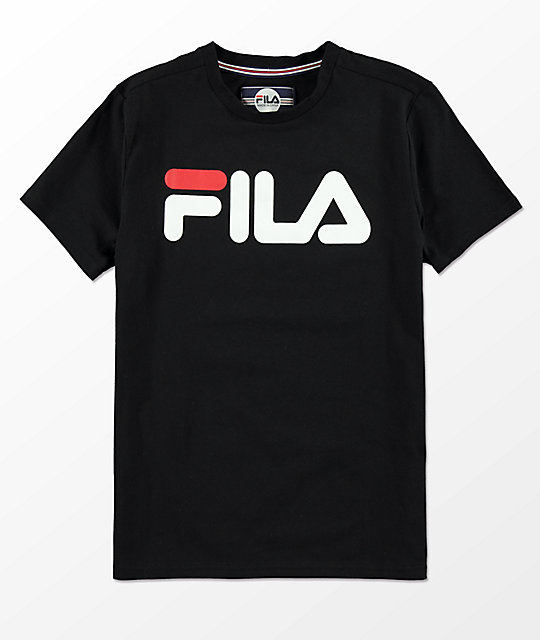 Fila Shirts fila boys classic logo black t-shirt GDDIGNV