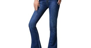 Flared jeans for women 2017 new flared jeans women flare retro style bell bottom skinny jeans  female YSGMCZE