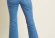 Flared jeans wrangler wrangler x mc rainbow radiance flared jeans - 33 in. medium blue APIFIZB
