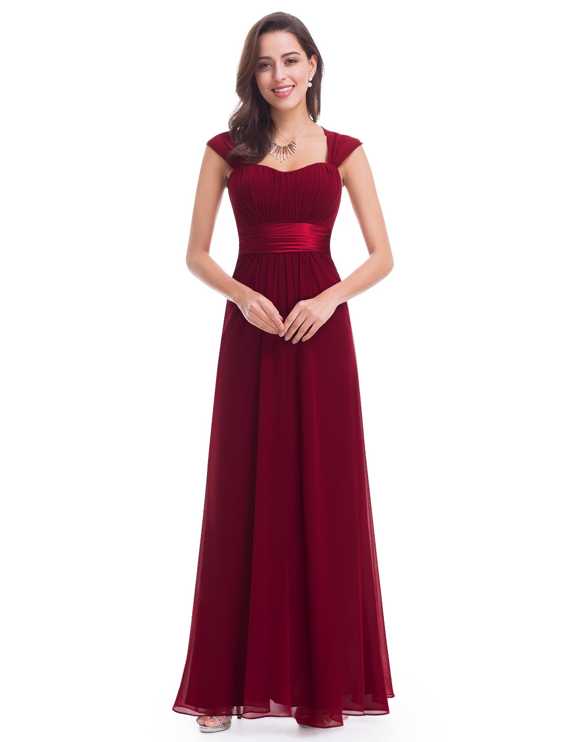 floor length dress sleeveless floor length evening dress with empire waist SDXDDTM