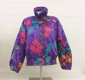 Floral Patterned Jackets image is loading vintgae-obermeyer-euromantio-shiny-purple-floral-patterned -ski- XMNSFTA