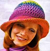 free crochet hat patterns a rainbow hat NWXHSWY