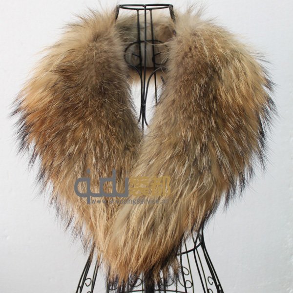 Fur Collar hot selling genuine raccoon fur collar scarf 2 colors big size collar women  clothes necessary GGXWDAP