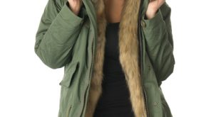 Fur Parkas faux fur lined parka jacket DGPXJAV