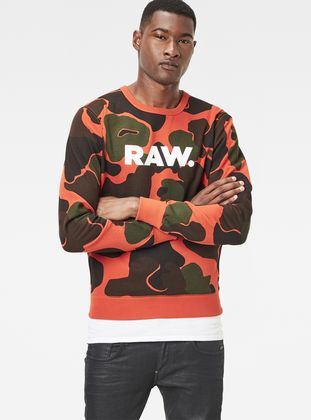G-STAR RAW SWEATER olok sweater | tador orange/arsenic ao | g-star raw® VAUBQZG