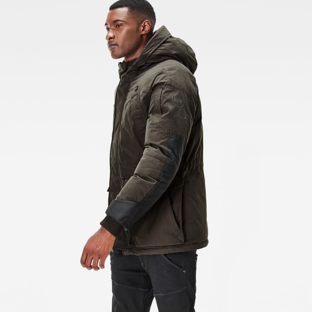G-Star Winter Jackets expedic hooded cotton jacket | asfalt | g-star raw® QISVOKB