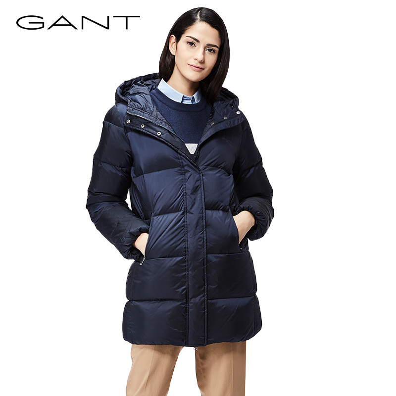 Gant Winter Jackets gant gantt ladies coat winter long hooded down jacket women warm color  thickening 470716 HOUXOVW