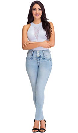 high waist jeans with crop top lowla women fashion butt lifter stretch skinny ankle high rise shaper jeans  pantalones colombianos talle DWFQXTS