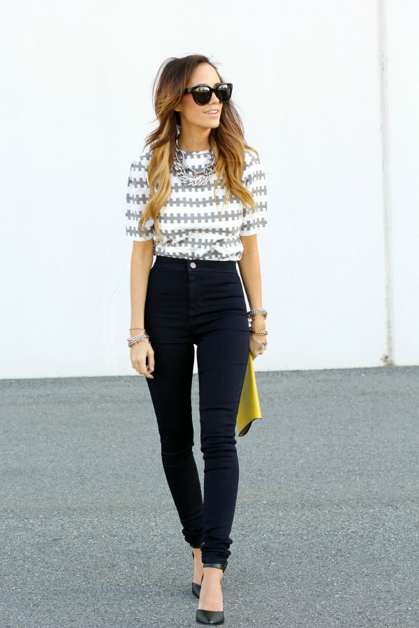 high waisted jeans outfit how to wear high waisted jeans LZHGECN