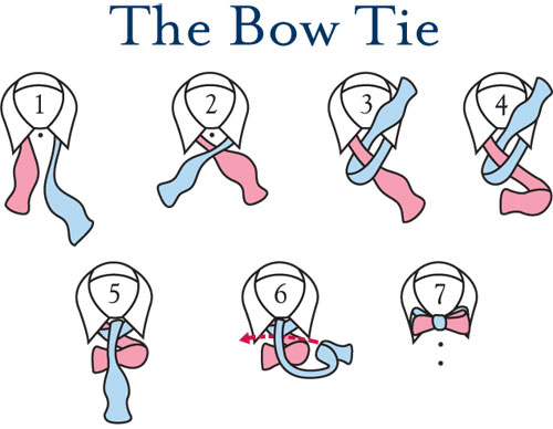 How to tie a bow tie adjust your tie so that the left side is slightly longer (blue) than the  right QRMRYGE