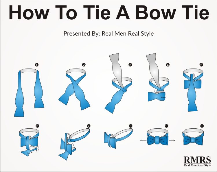 How to tie a bow tie how to tie a bow tie - step by step NKHTMQW