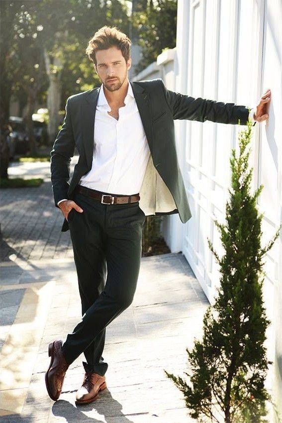 how to wear brown shoes with black pants for men (1) DWYZGHG