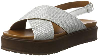INUOVO Sandals inuovo sandals shoes 7157 silver size 37 silver XEVGRNK