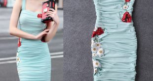 ITALIAN DRESSES new 2018 summer luxury women sheath bodycon dress sexy floral daisy  embroidery appliques party dresses FYVSYDC