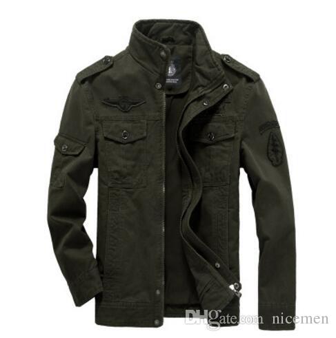JACKETS IN SIZE 4XL men military army jackets plus size 4xl hot cost outerwear embroidery mens  jacket PWMKGNU
