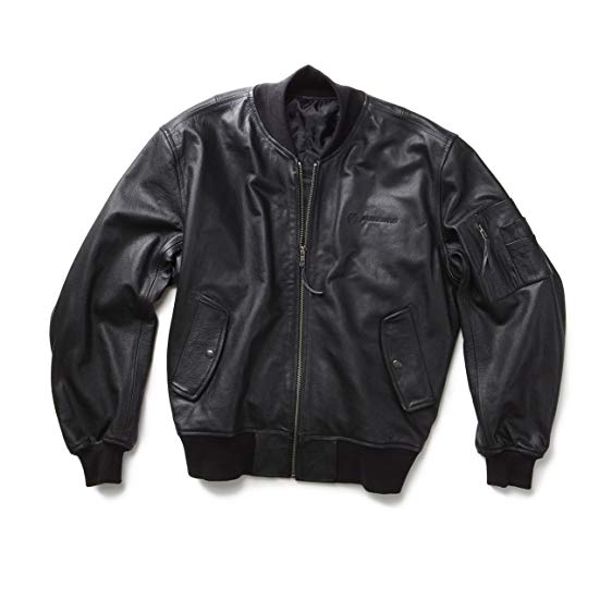 JACKETS IN SIZE XXXL ma-1 leather flight jacket - 2x-3x; color: black; size SBPQBFM
