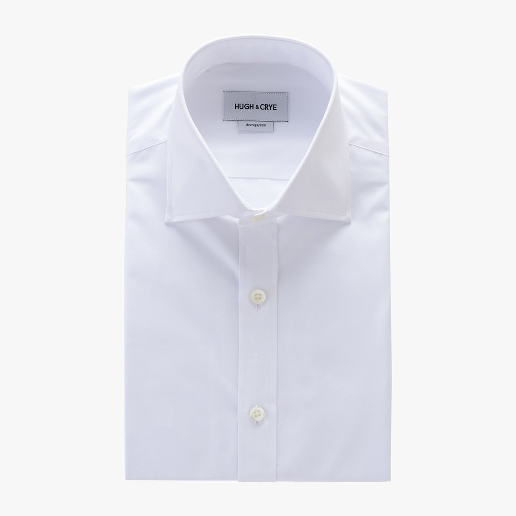 Kent Collar Shirt hugh u0026 crye size chart tall spread collar shirt in white solid 120s poplin LCRAHRK