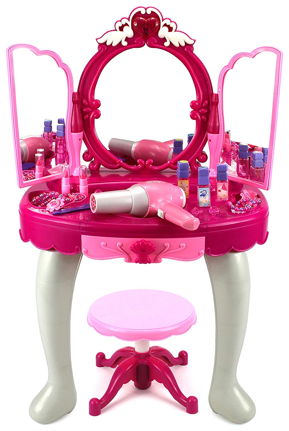 Kids Accessories amazon.com: kids authority glamorous triple mirror pretend play battery  operated toy beauty mirror USECAIW