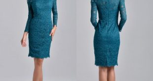 Knee length long dresses for the mother of the bride knee length mother of the bride groom dresses 2017 teal blue lace scoop  neck with UCCMCVY