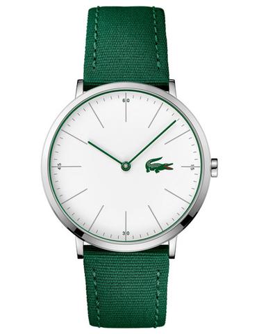 Lacoste watches for men lacoste mens ultra slim moon casual watch - stainless steel - green nylon PVHBGKT
